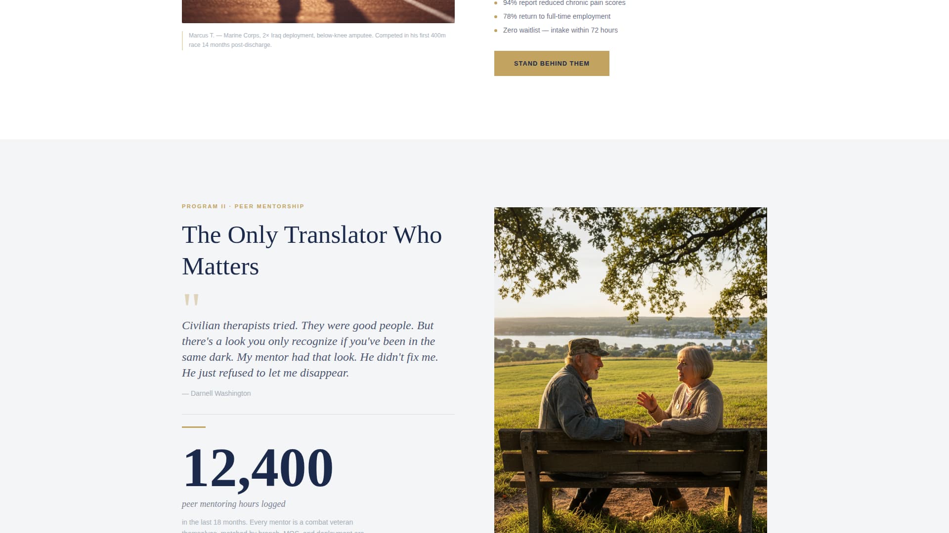 Veteran & Military Support Professional Website Template