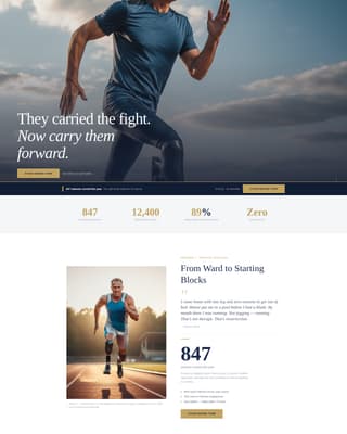 Veteran & Military Support Professional Website Template