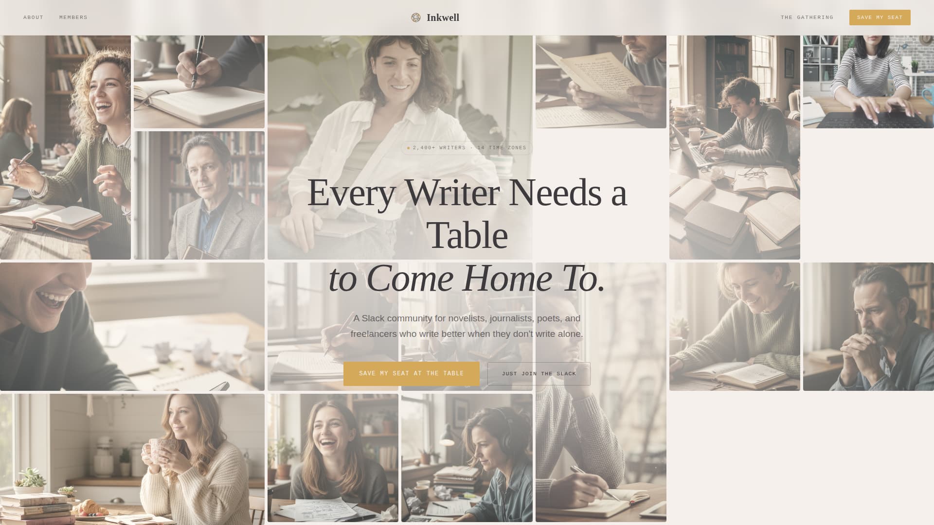 Writers & Authors Community Blog Website Template