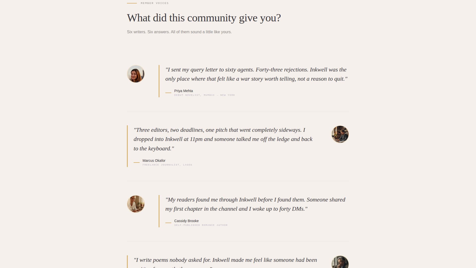 Writers & Authors Community Blog Website Template