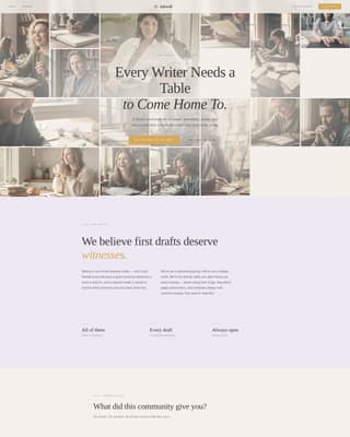 Writers & Authors Community Blog Website Template