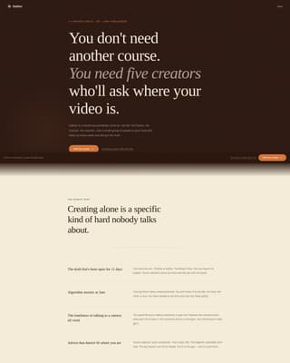 YouTubers Community Reviews Website Template