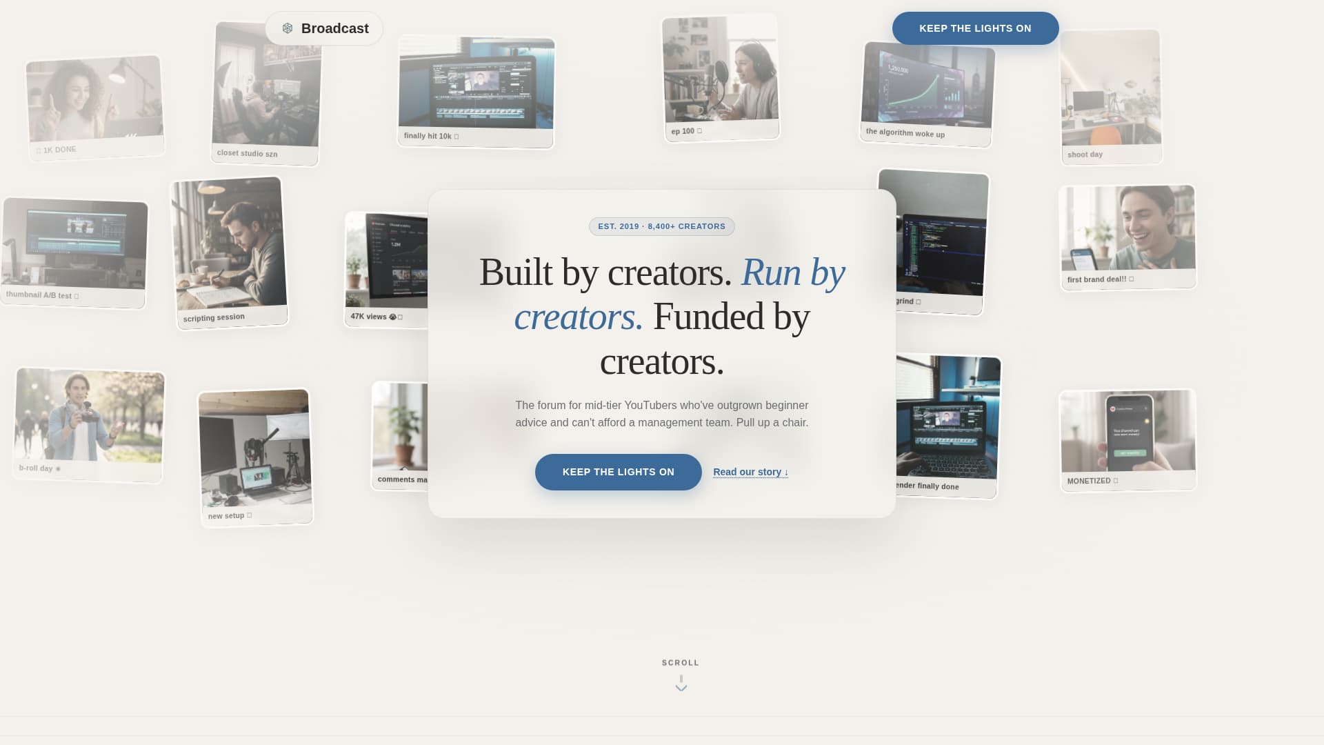YouTubers Community Advanced Professional Website Template