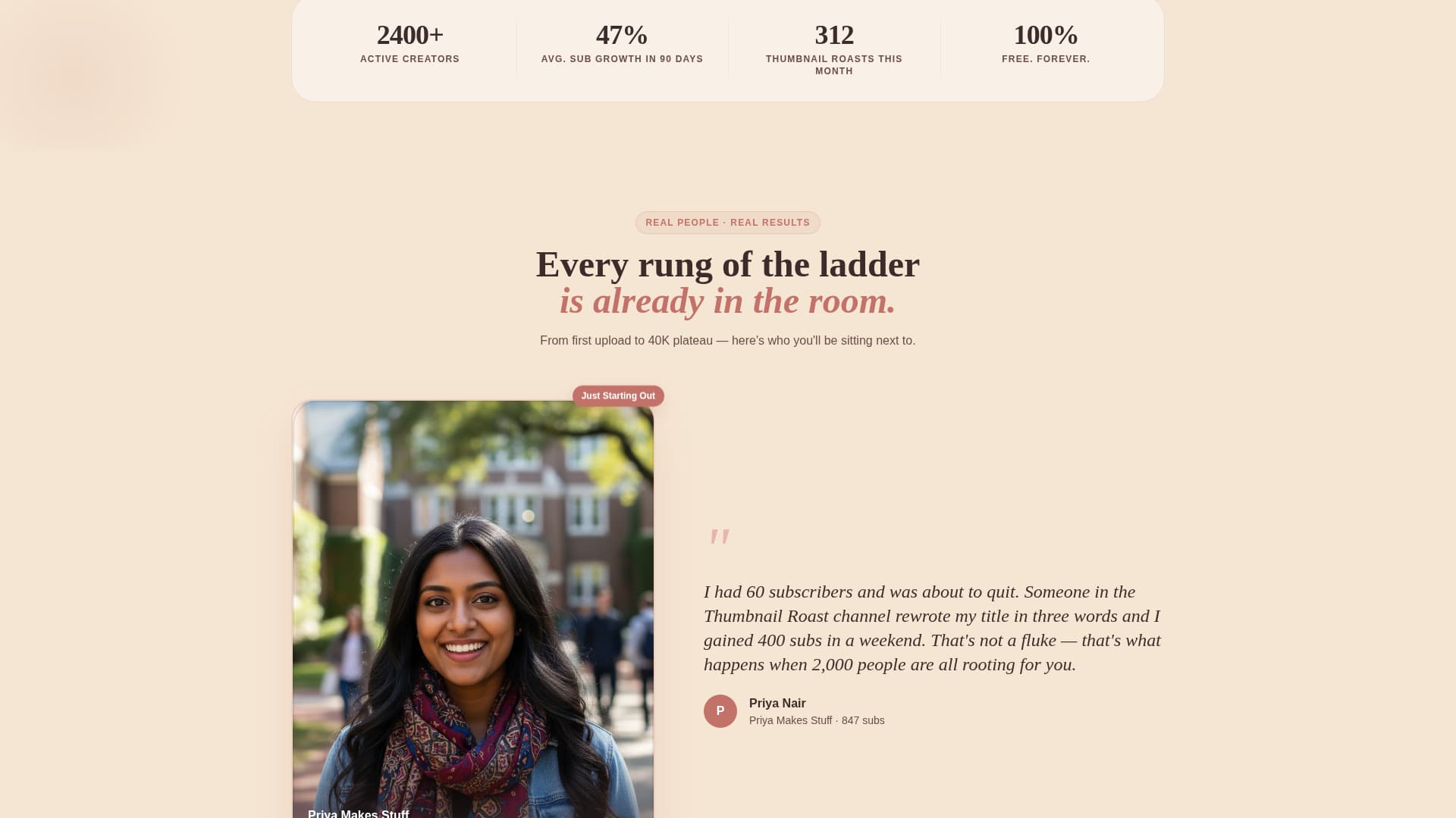 YouTubers Community Professional Website Template