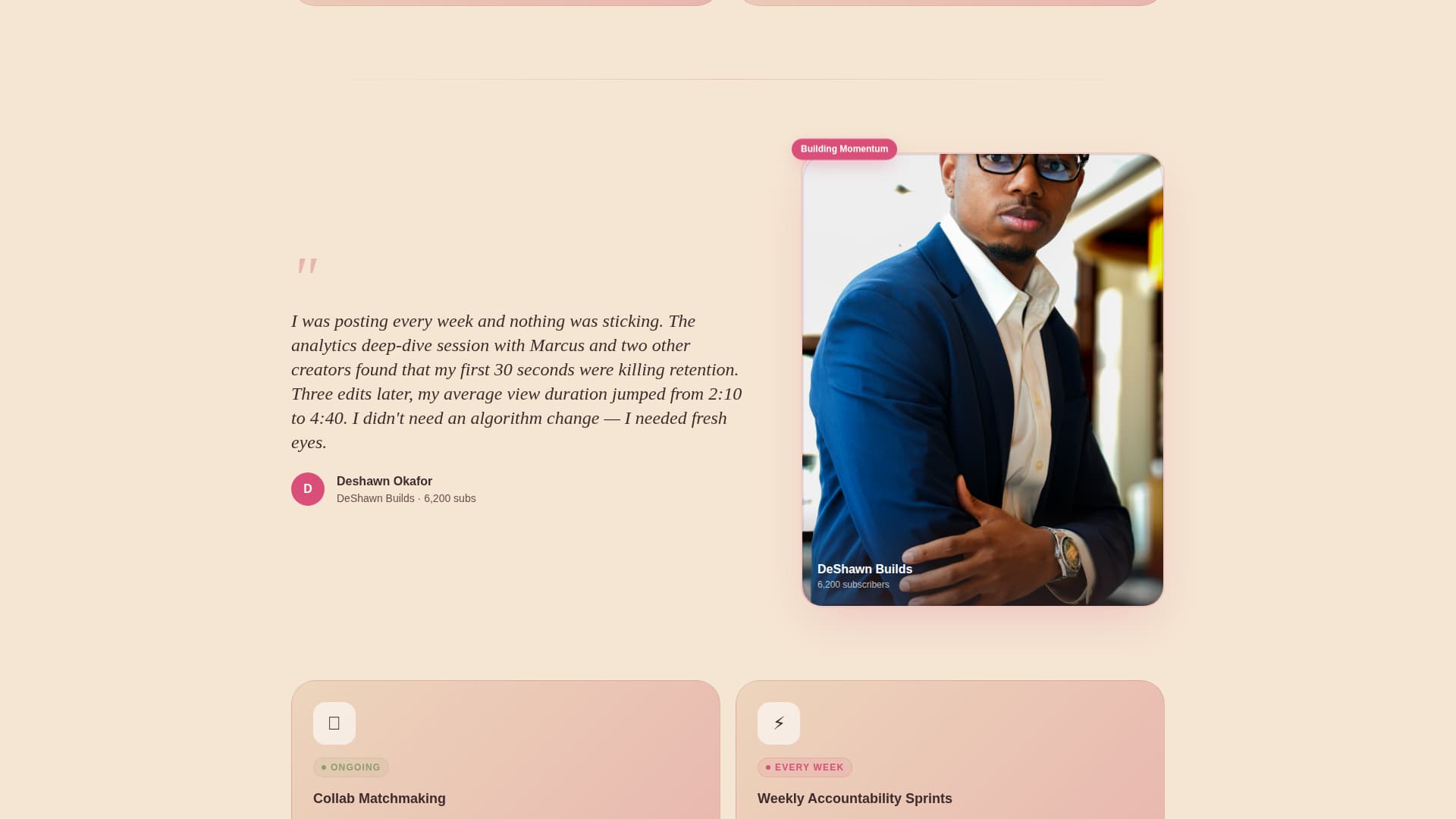 YouTubers Community Professional Website Template