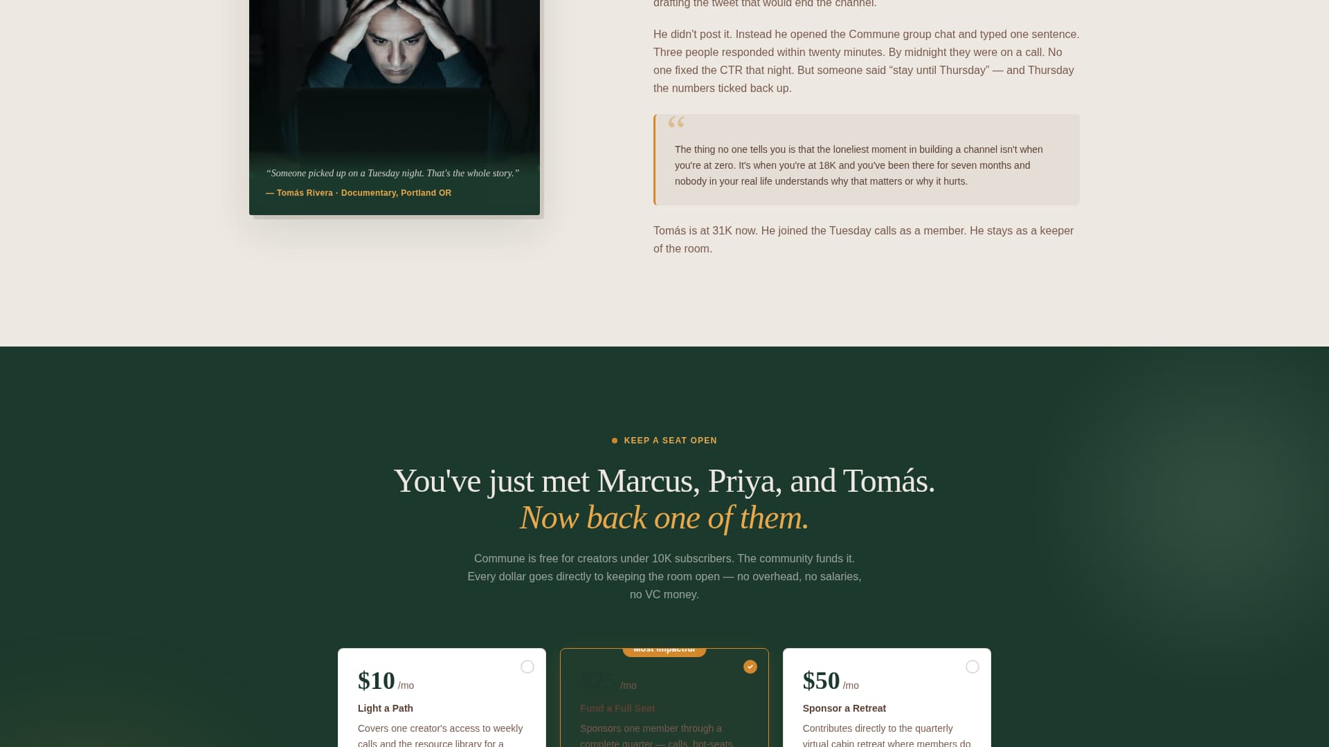 YouTubers Community Specialist Professional Website Template