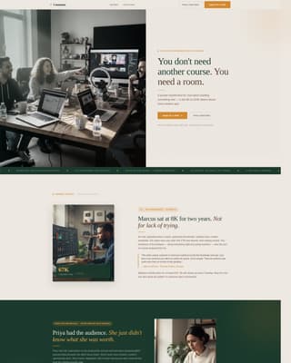 YouTubers Community Specialist Professional Website Template