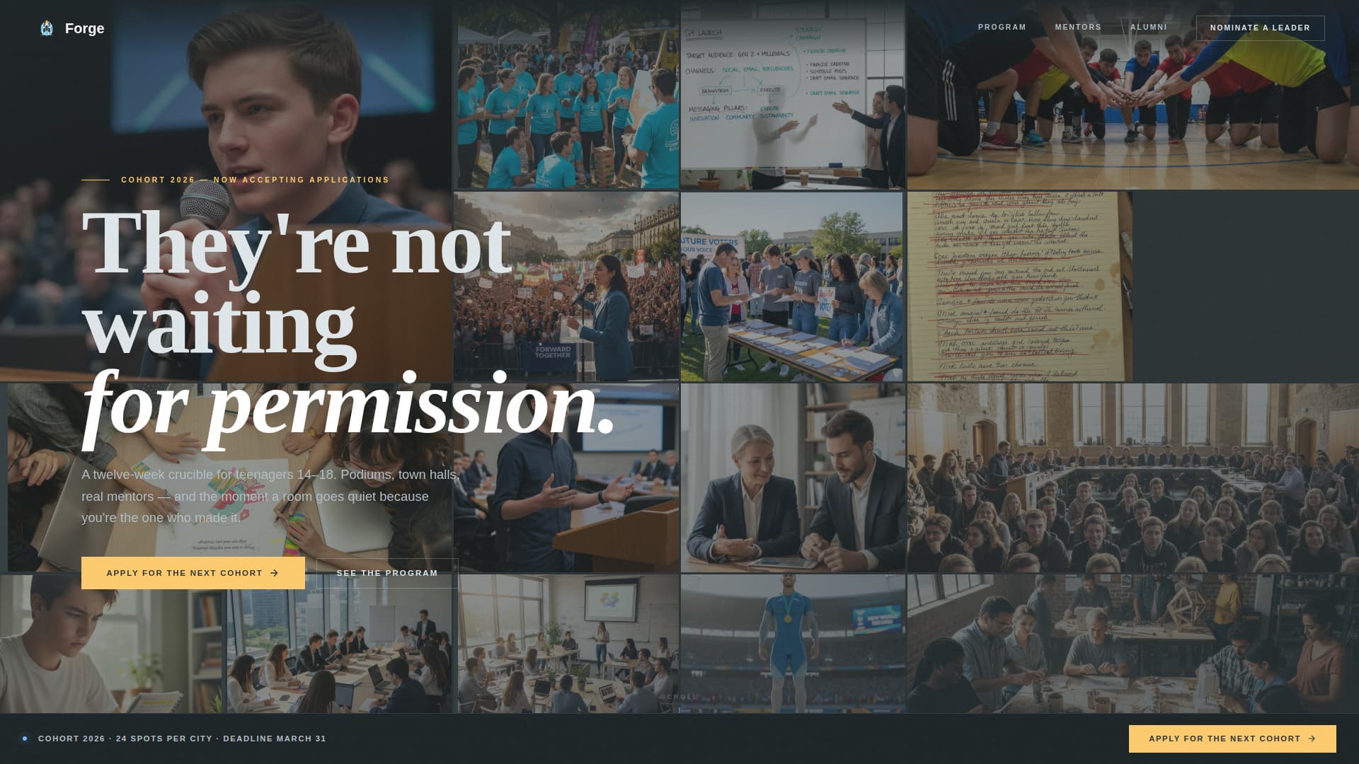 Youth Organization & Club Specialist Professional Website Template