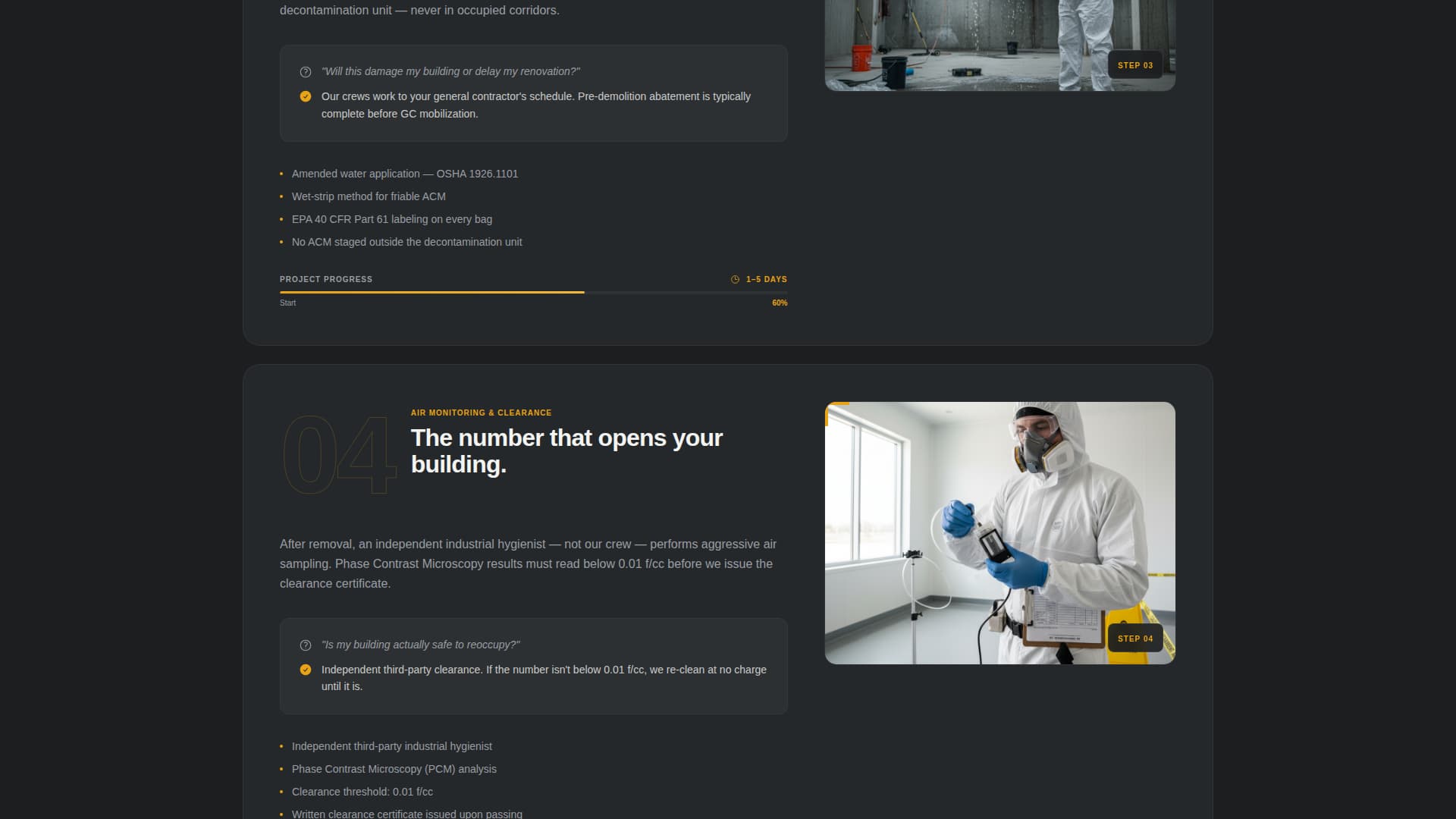 Restoration & Preservation Booking Website Template