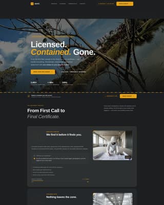 Restoration & Preservation Booking Website Template