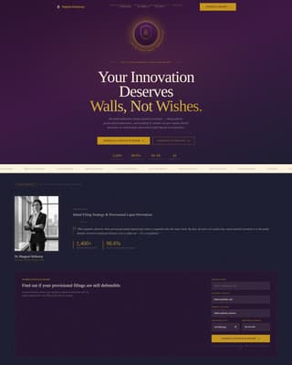 Intellectual Property Booking Website Template