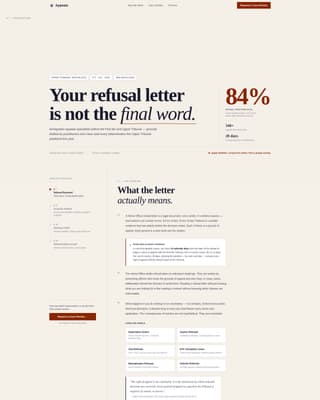 Immigration Law Specialist Booking Website Template