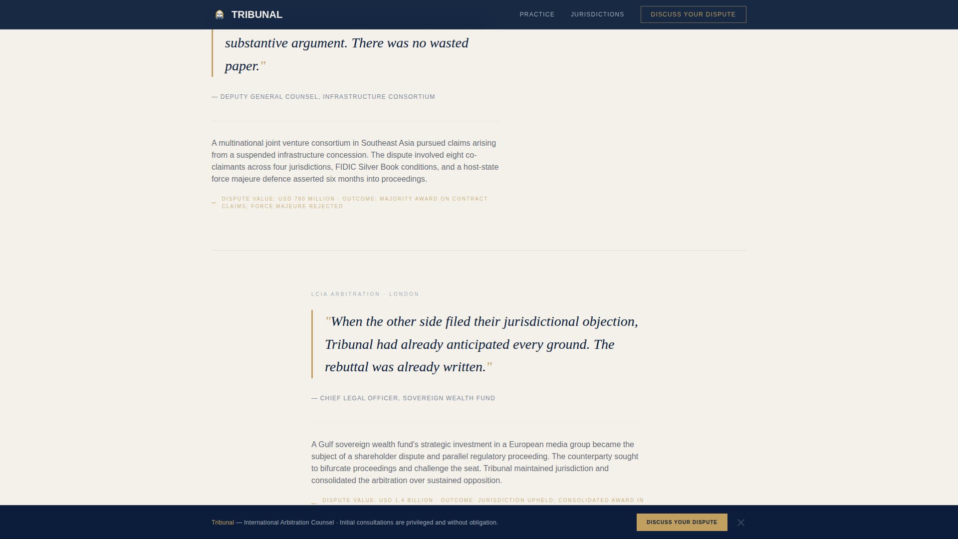Specialist Mediation & Alternative Dispute Reviews & Social Proof Website Template