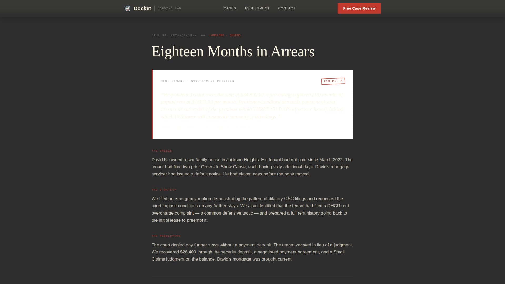 Real Estate & Property Law Portfolio Website Template