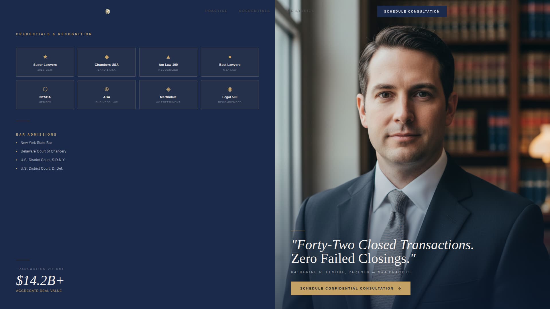 Corporate & Business Law Booking Website Template