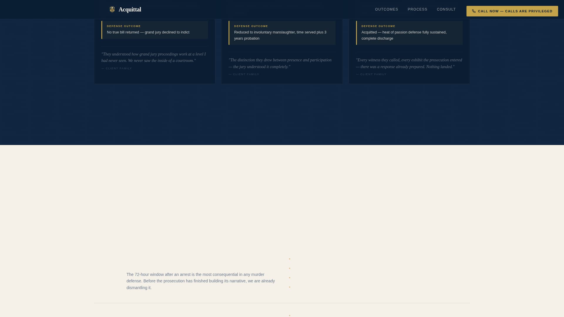 Criminal Defense Specialist Booking Website Template