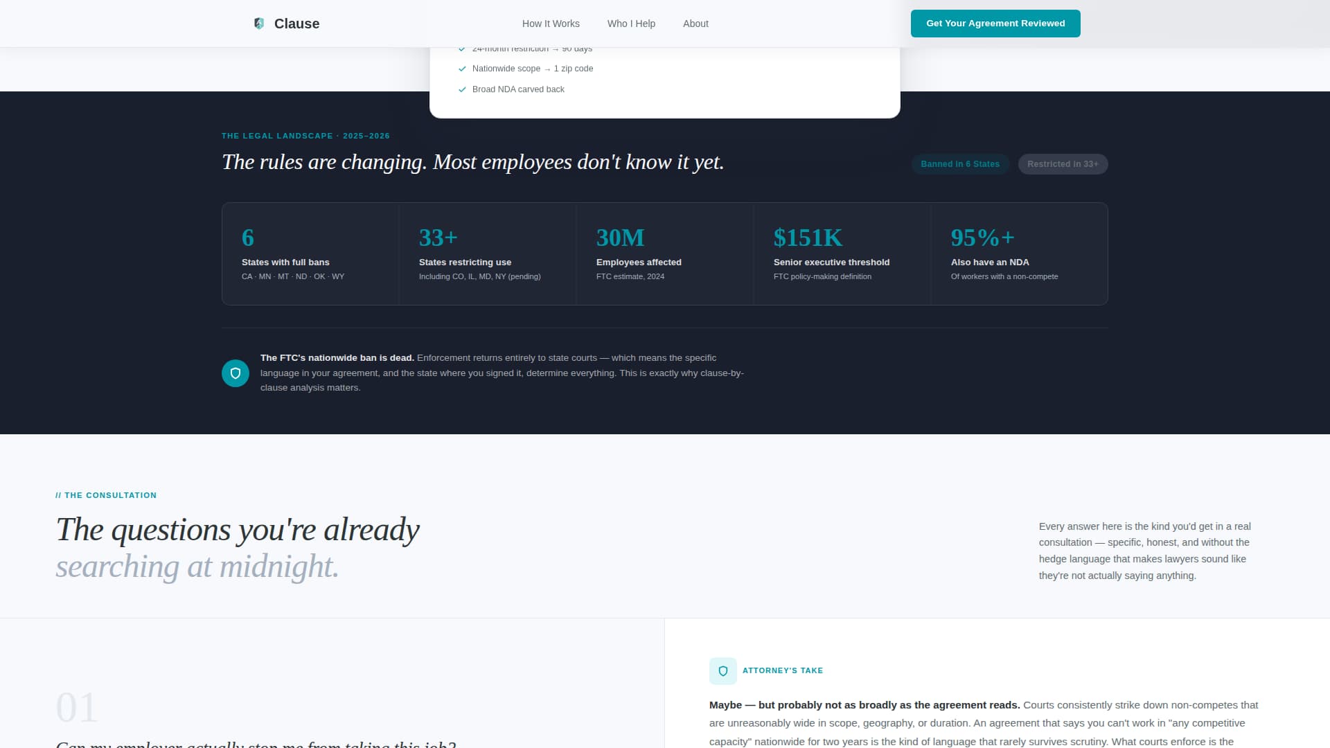 Employment & Labor Law Booking Website Template