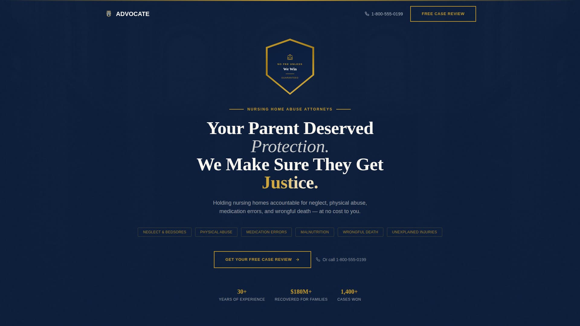 Personal Injury & Litigation Professional Website Template