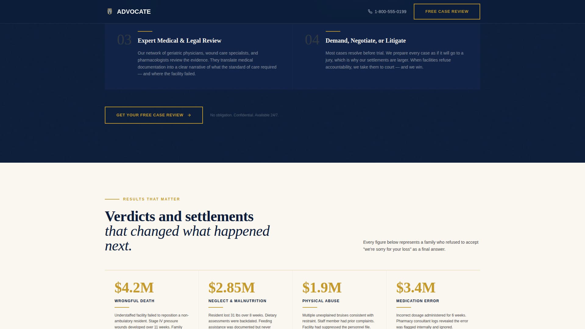 Personal Injury & Litigation Professional Website Template