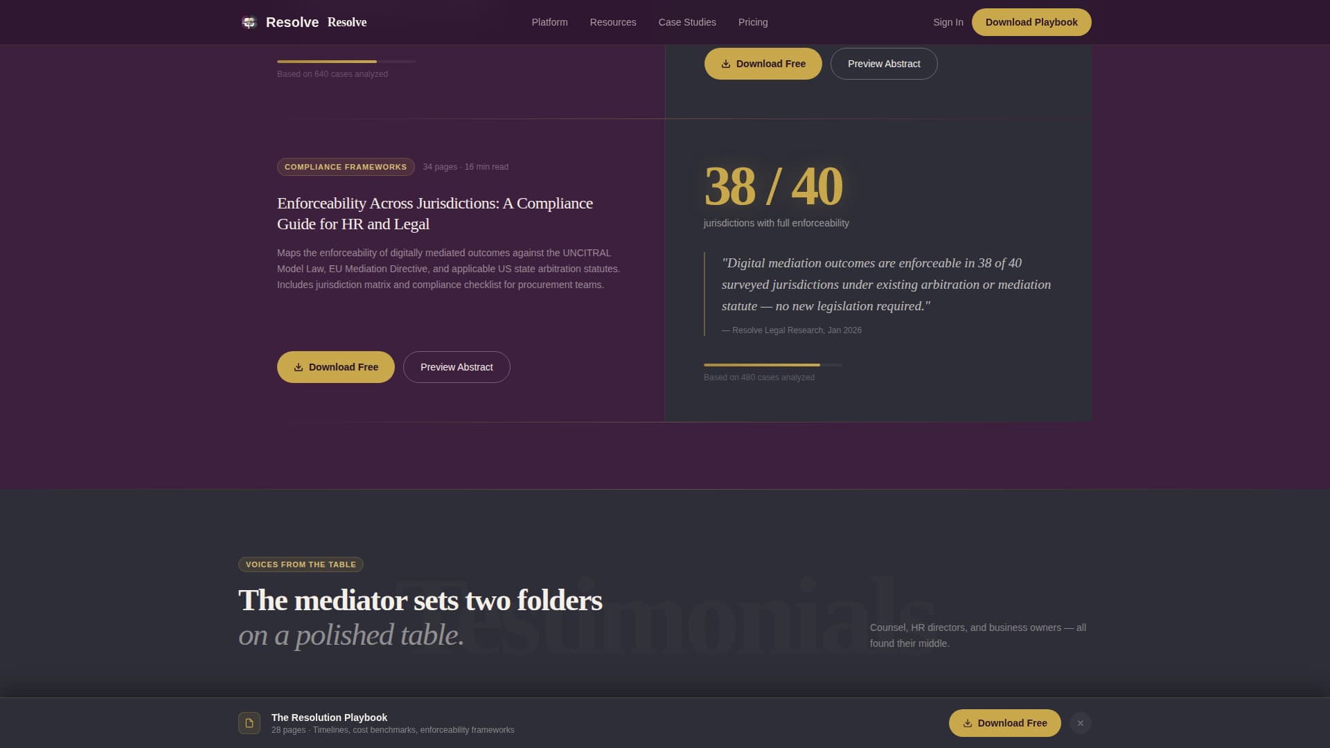 Mediation & Alternative Dispute Professional Website Template
