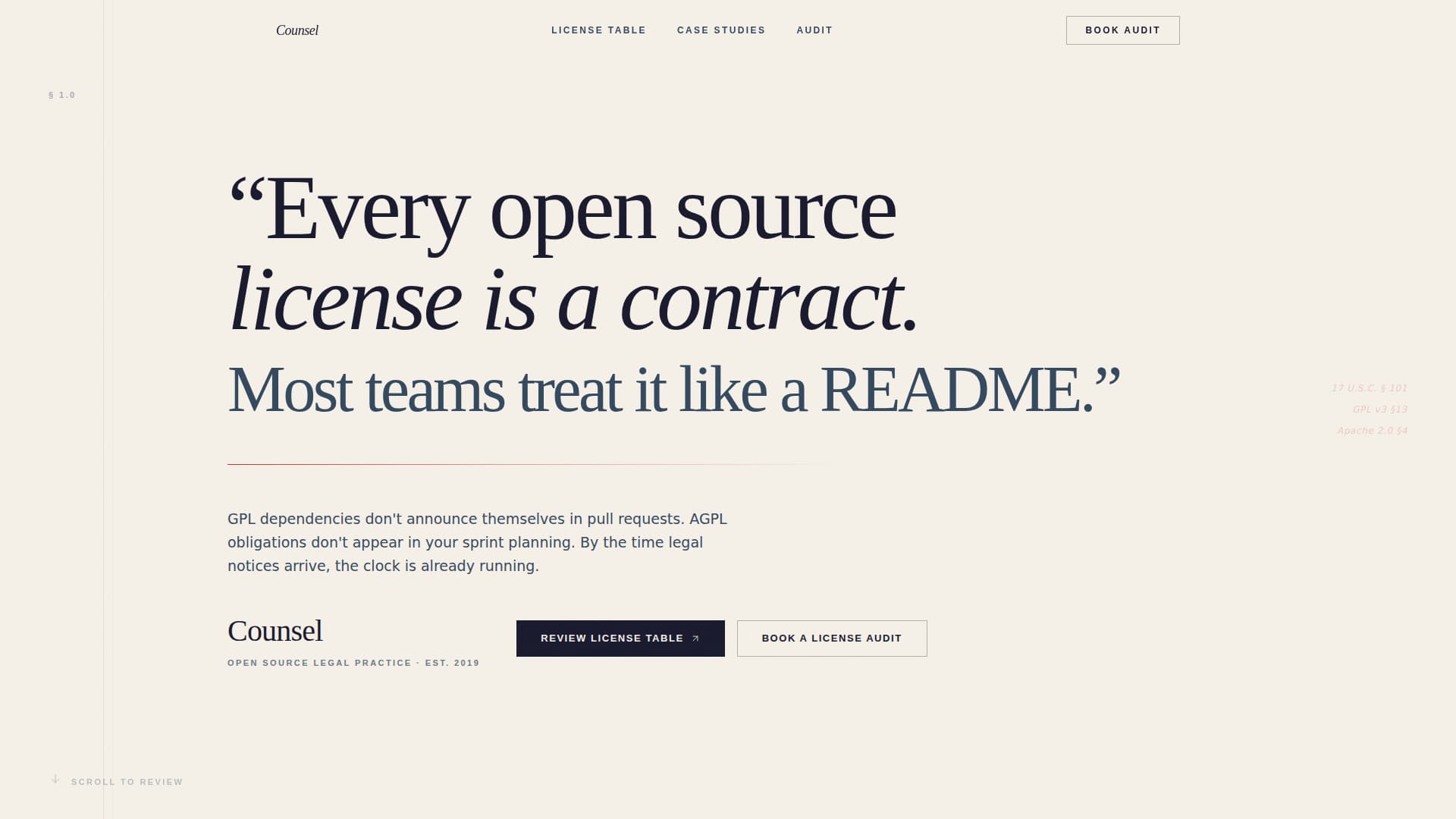 Intellectual Property Privacy Policy Website Template