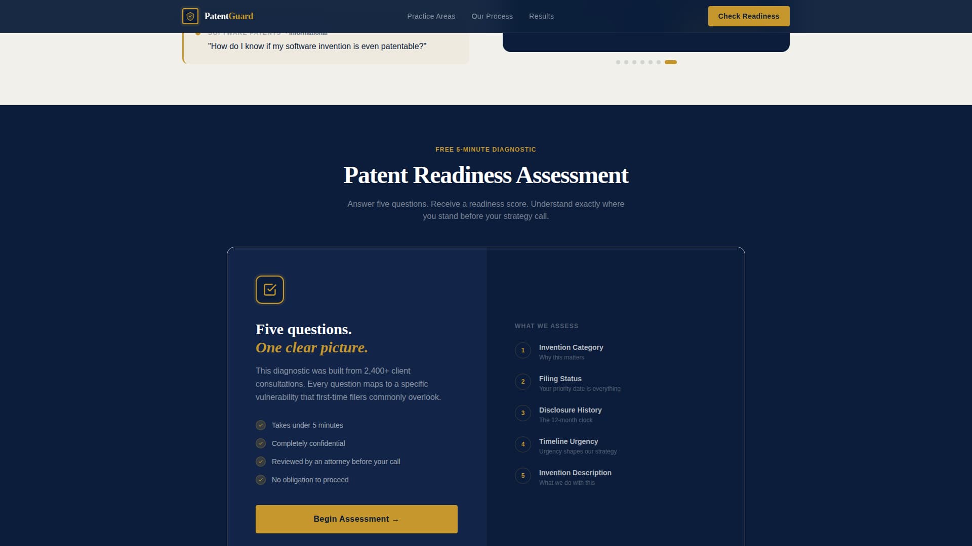 Intellectual Property FAQ Website Template
