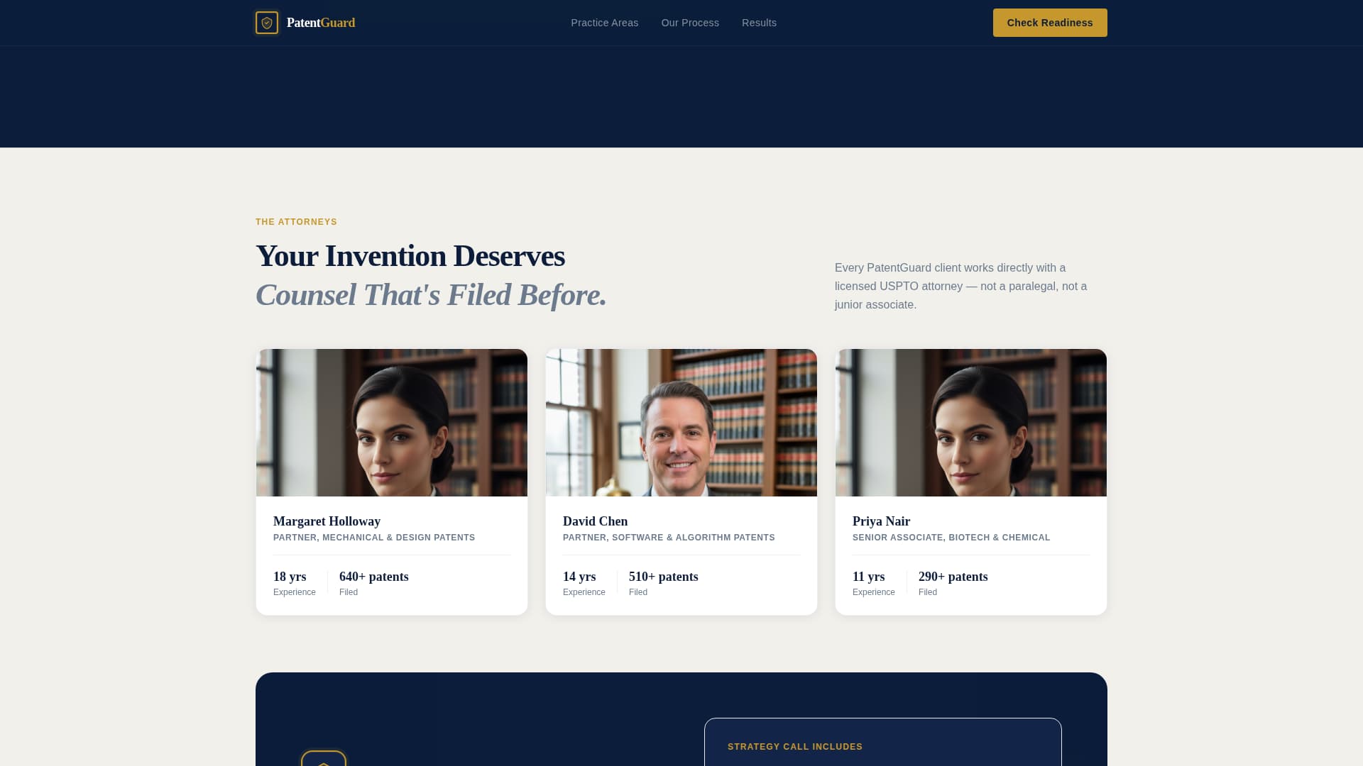 Intellectual Property FAQ Website Template