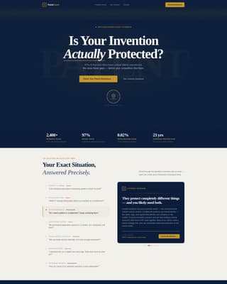 Intellectual Property FAQ Website Template