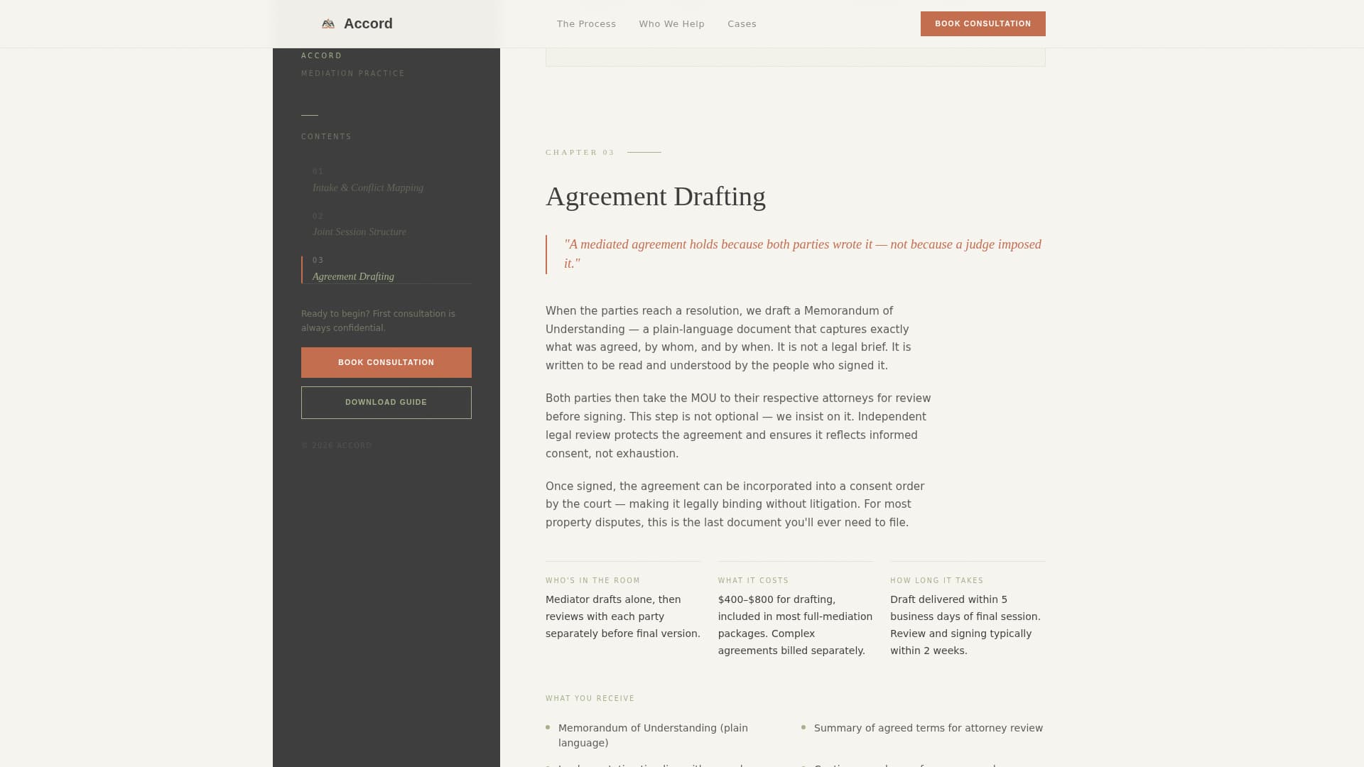 Advanced Mediation & Alternative Dispute Appointment Booking Website Template