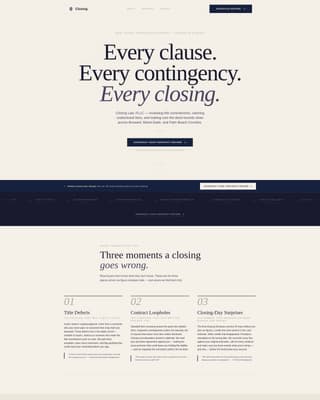 Real Estate & Property Law Advanced Booking Website Template