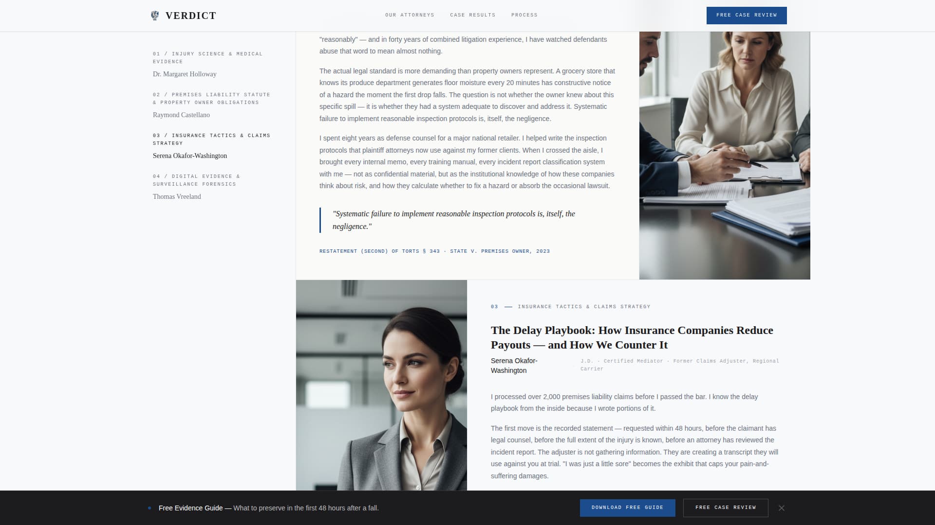 Personal Injury & Litigation Blog Website Template