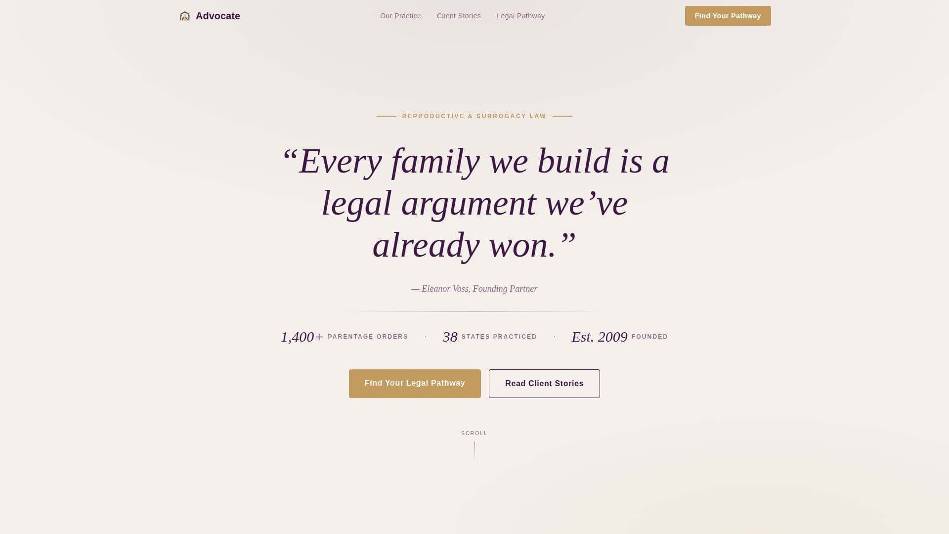 Family & Domestic Law Complete Booking Website Template