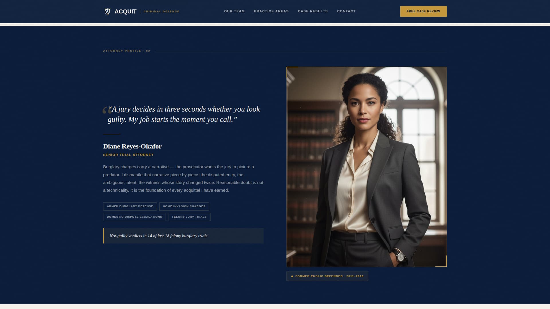 Criminal Defense Booking Website Template