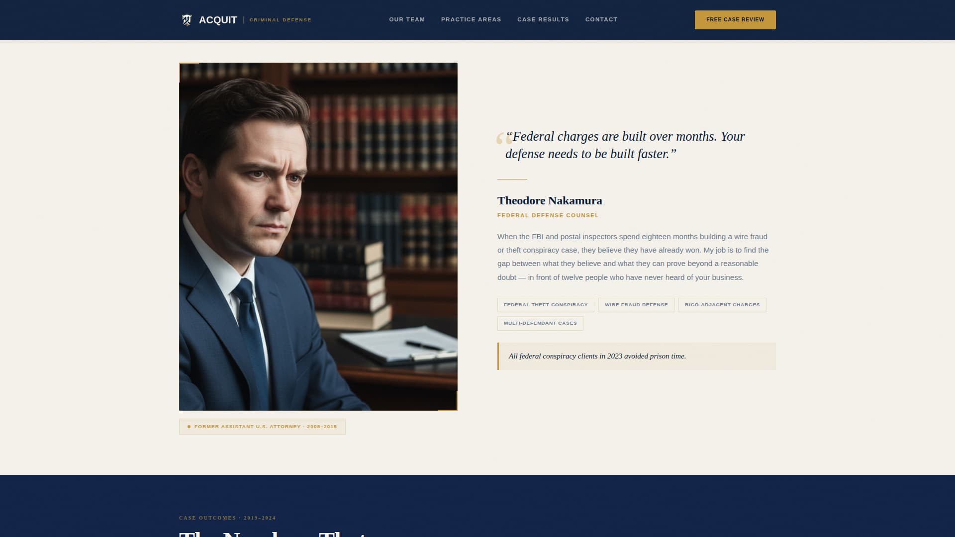 Criminal Defense Booking Website Template