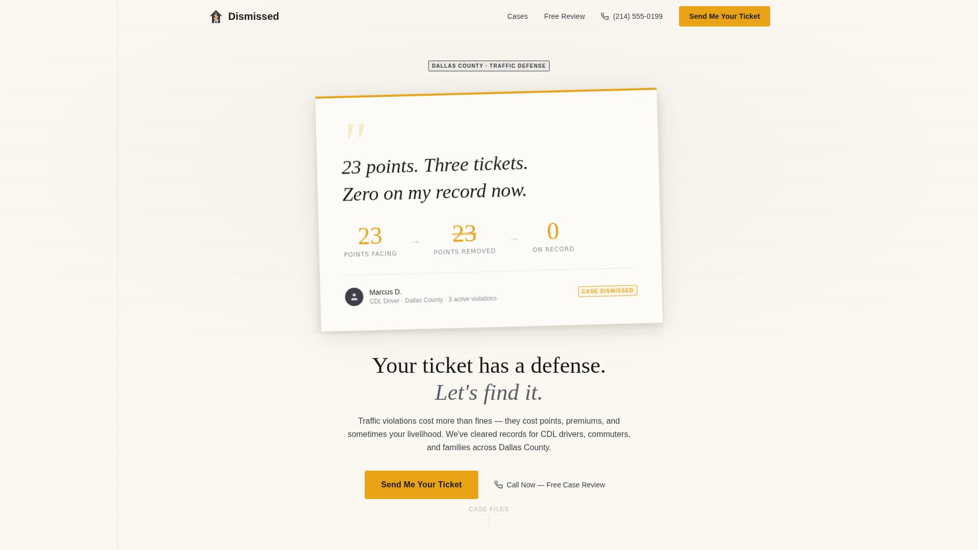 Criminal Defense Booking Website Template