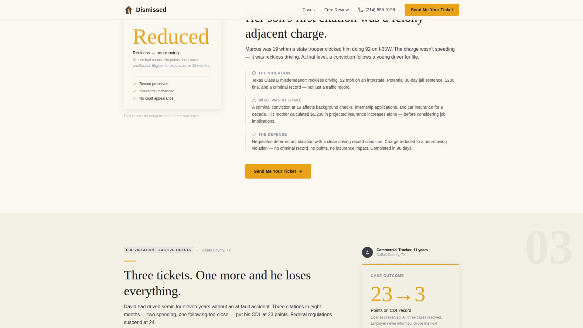 Criminal Defense Booking Website Template