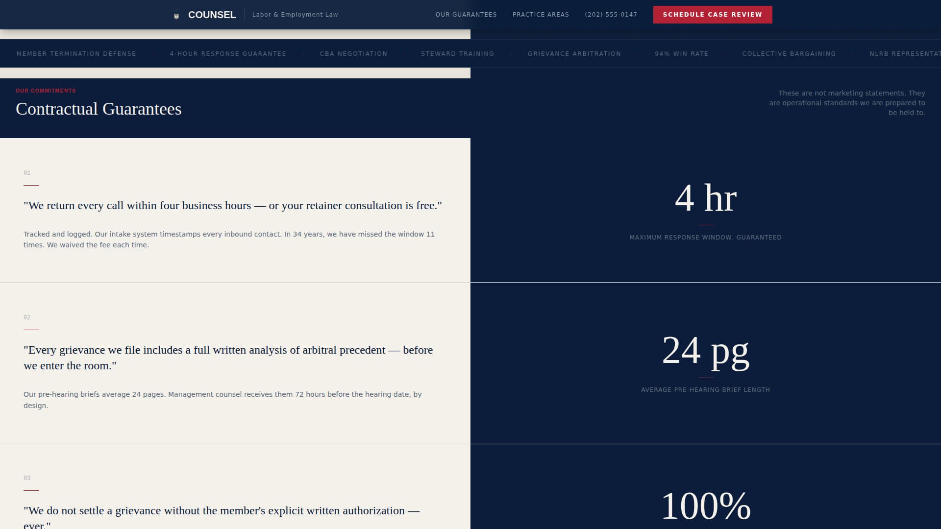 Employment & Labor Law Specialist Booking Website Template