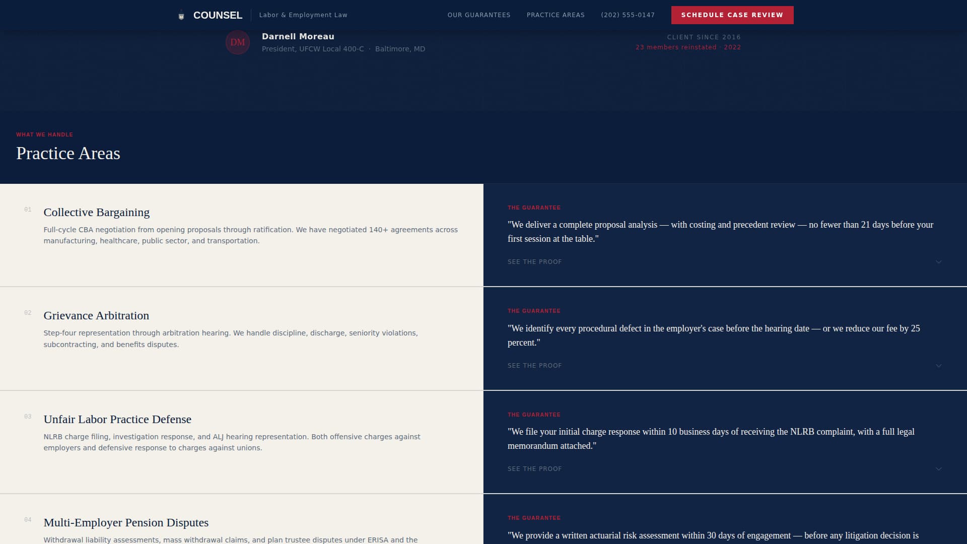 Employment & Labor Law Specialist Booking Website Template