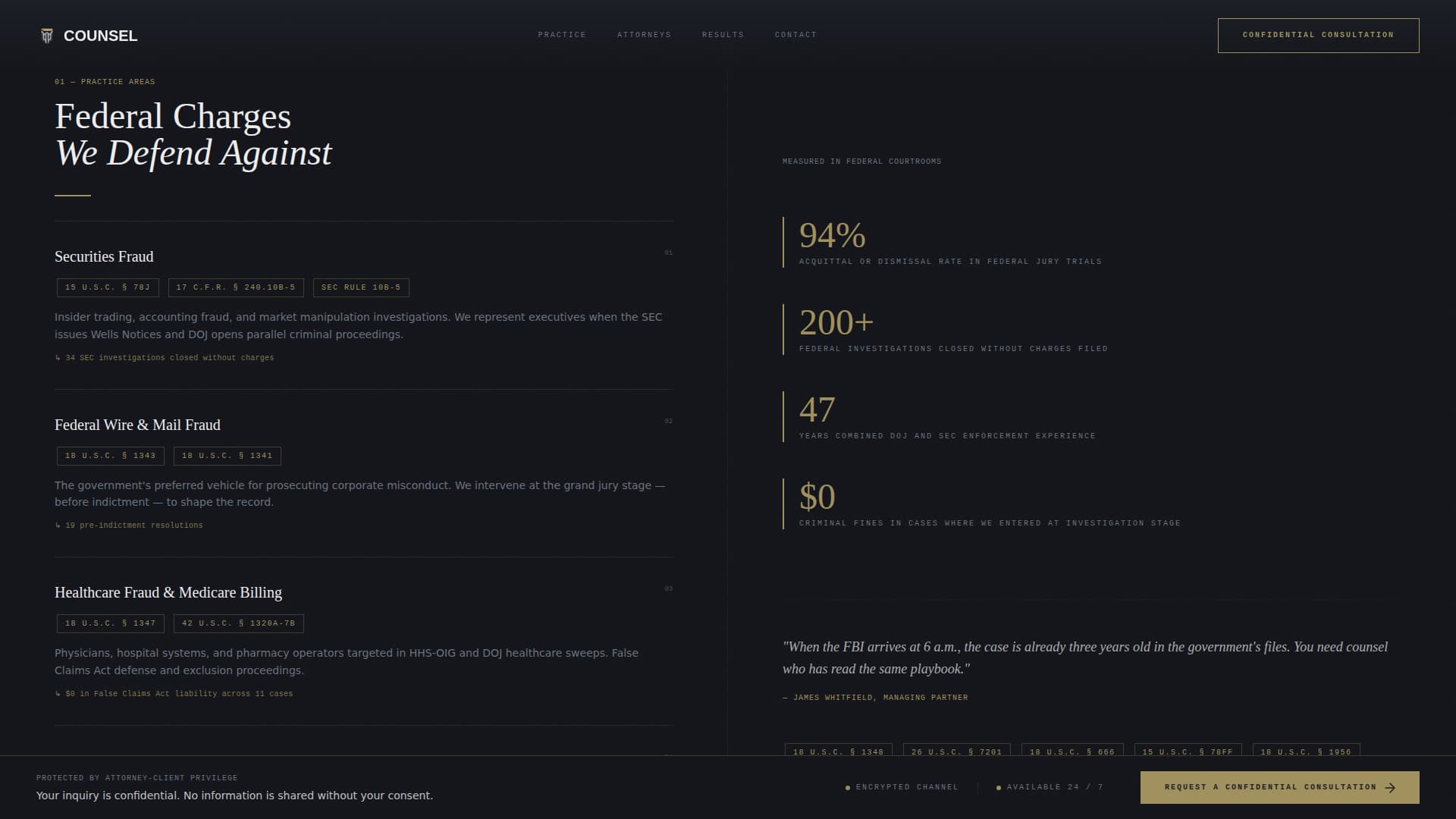 Criminal Defense Blog Website Template