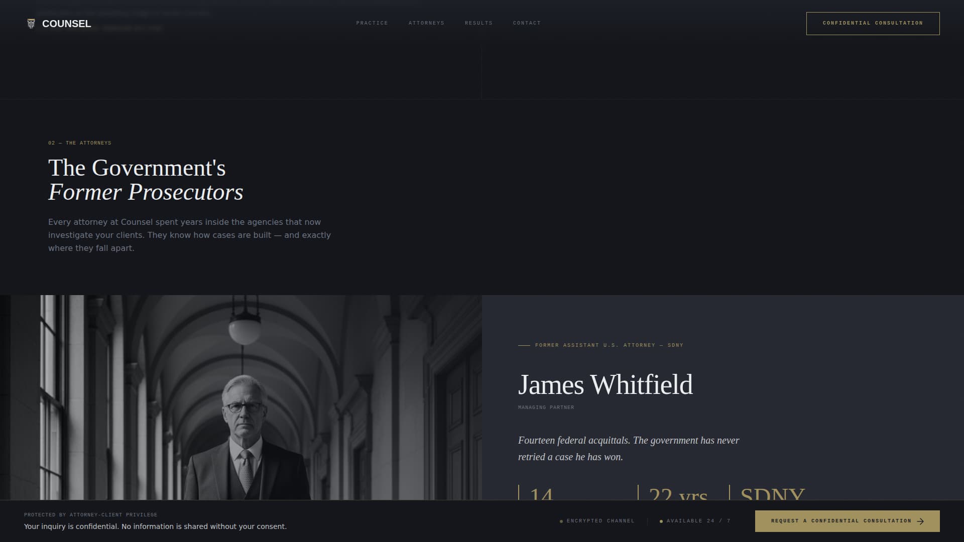 Criminal Defense Blog Website Template