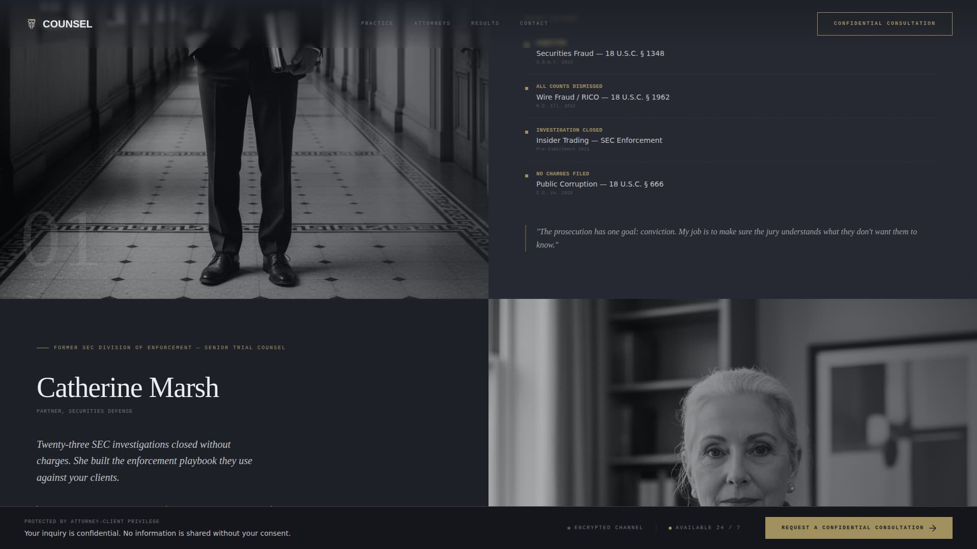 Criminal Defense Blog Website Template