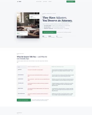 Personal Injury & Litigation Reviews Website Template