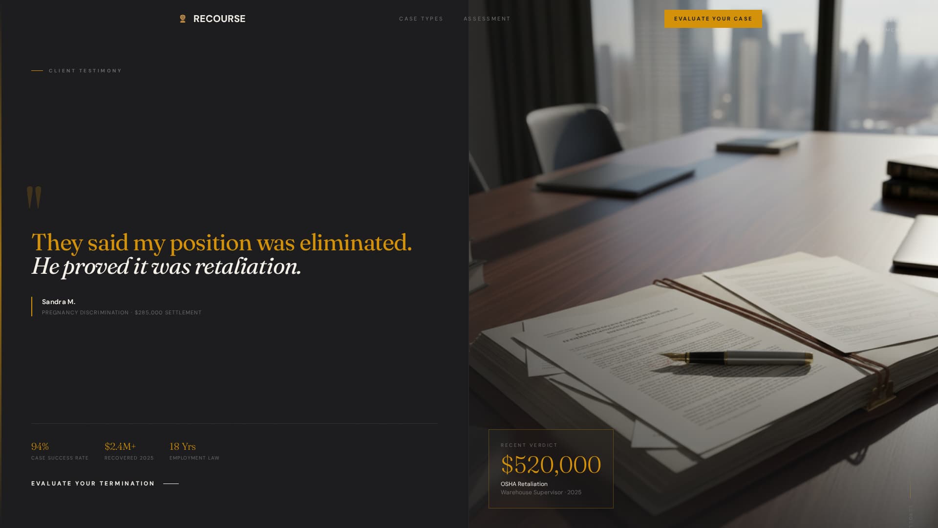 Employment & Labor Law Blog Website Template