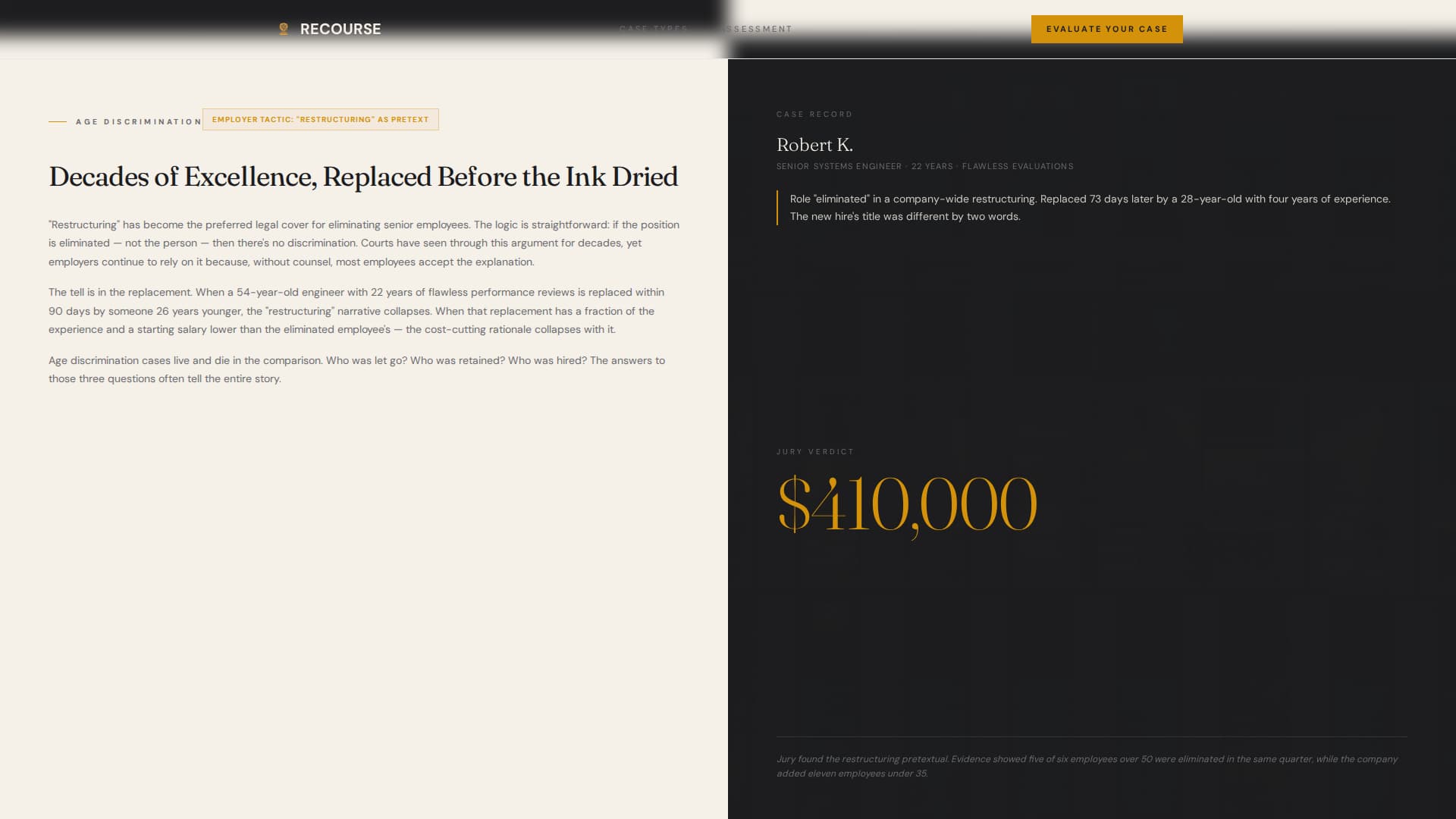Employment & Labor Law Blog Website Template