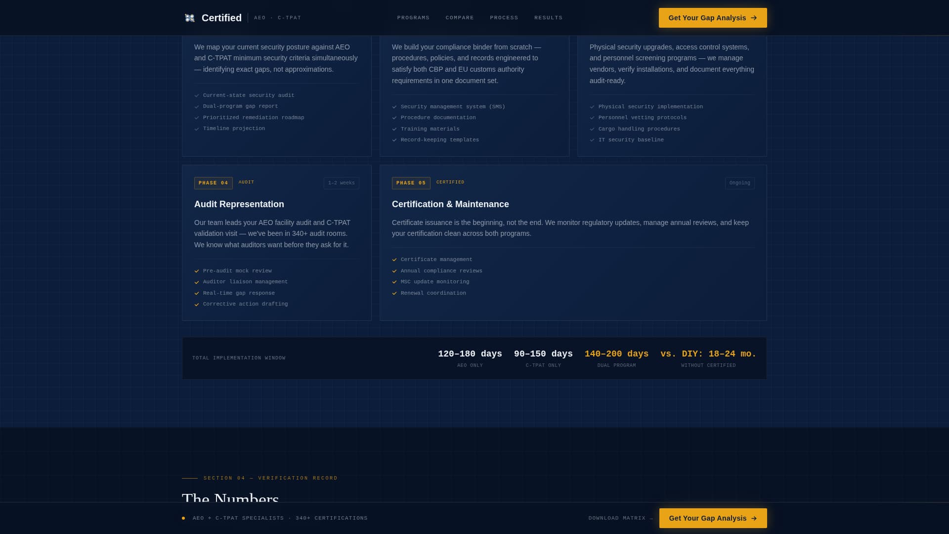 Customs & Trade Booking Website Template