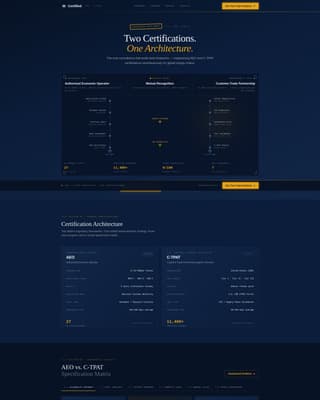 Customs & Trade Booking Website Template