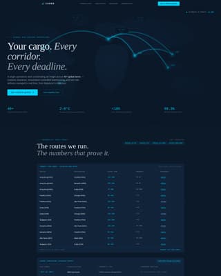 Freight & Cargo Professional Website Template