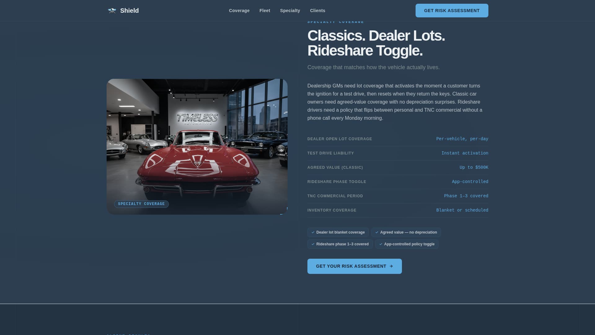 Automotive - Modern & Landing Page Template