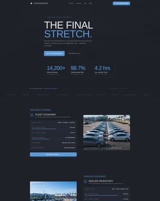 Dispatch - Precision Automotive Landing Page Template