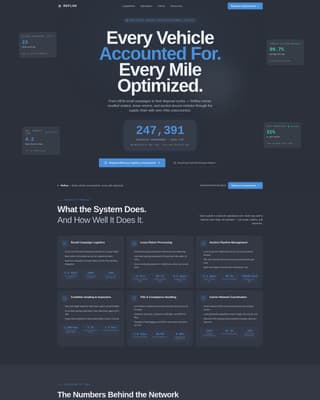 Reflow - Precision Automotive Landing Page Template